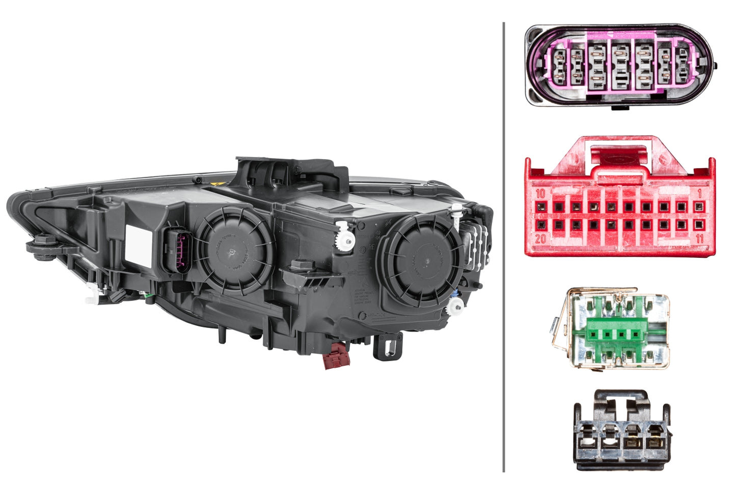 HELLA Hybrid/Bi-Xenon-Headlight - right - for e.g. Audi A3 (8V1, 8VK) 1EL010740-581