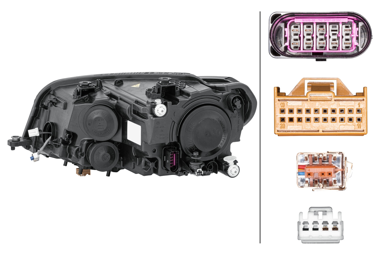 HELLA DE/LED/Bi-Xenon-Headlight - right - for e.g. VW Caddy IV Box (SAA, SAH) 1EL012286-221