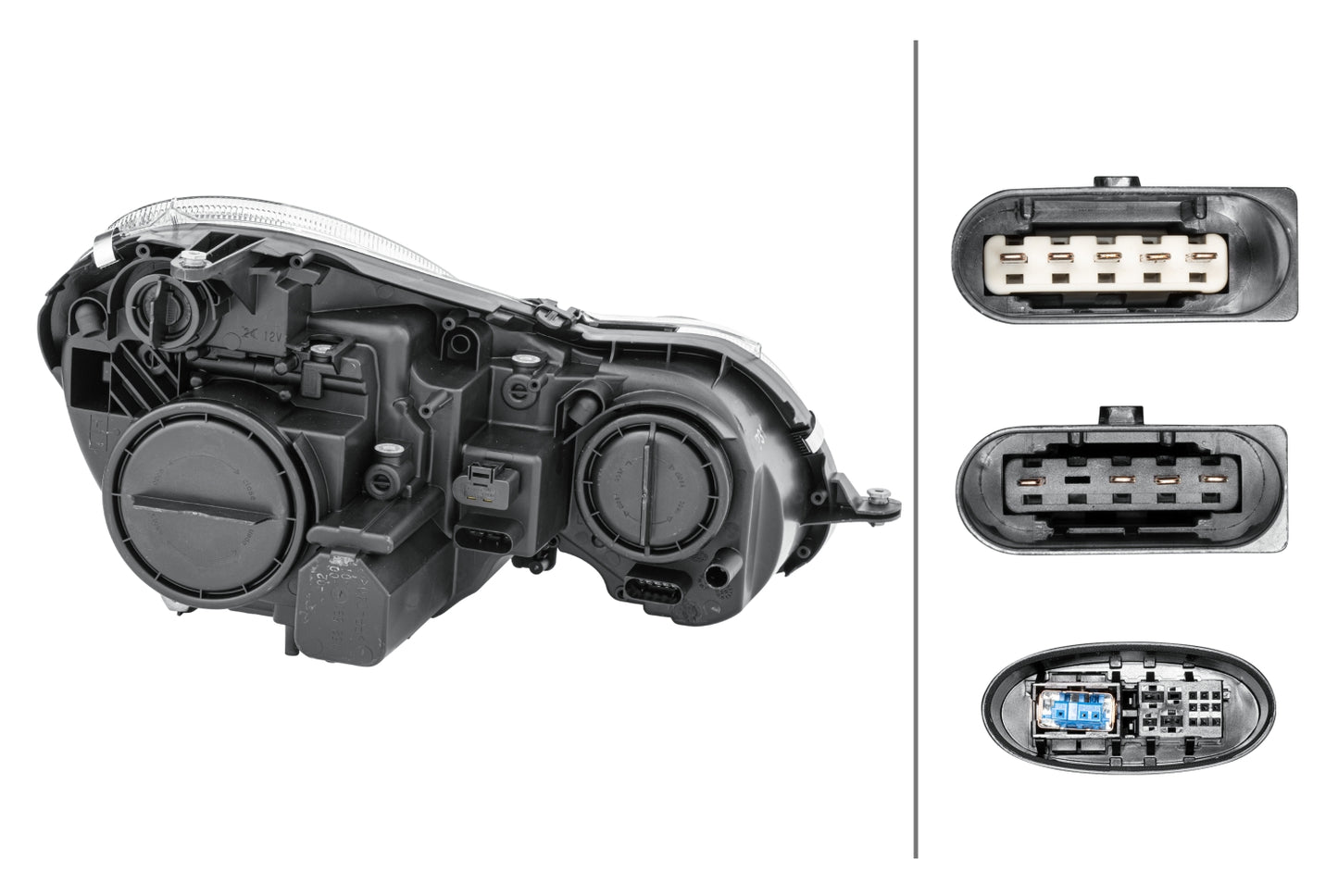 HELLA Bi-Xenon/Halogen-Headlight - left - for e.g. Mercedes-Benz E-Class (W211) 1EL009260-551