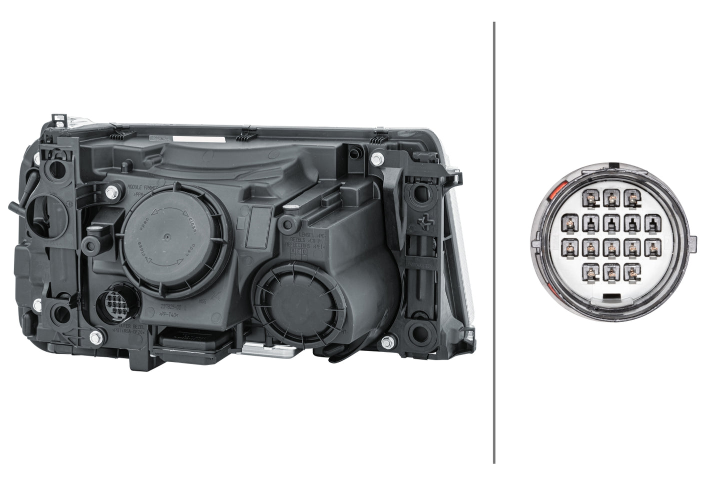 HELLA Bi-Xenon-Headlight - left - for e.g. Range Rover Sport (L320) 1EL238022-871