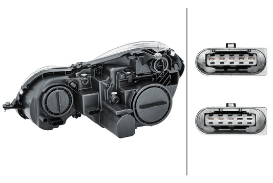 HELLA Halogen-Headlight - right - for e.g. Mercedes-Benz E-Class (W211) 1EL009260-081