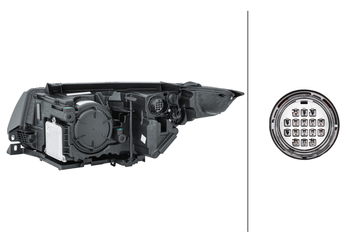 HELLA Bi-Xenon-Headlight - right - for e.g. Range Rover Evoque (L538) 1EL354806-021