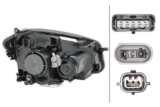 HELLA Xenon-Headlight - left - for e.g. Nissan Qashqai I (J10, NJ10, JJ10E) 1EL010335-251