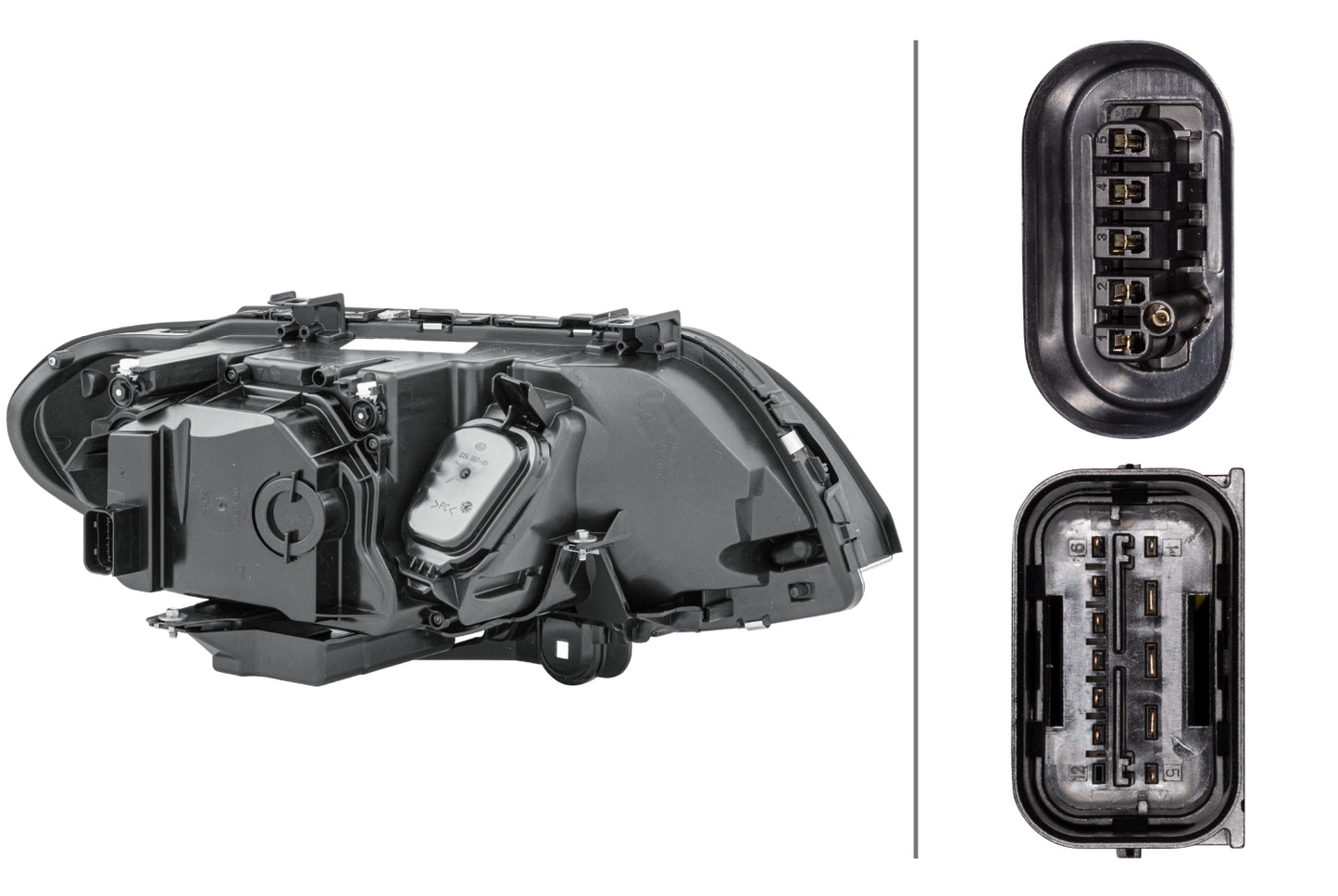 HELLA Halogen/Bi-Xenon-Headlight - left - for e.g. BMW X5 (E53) 1EL224485-411