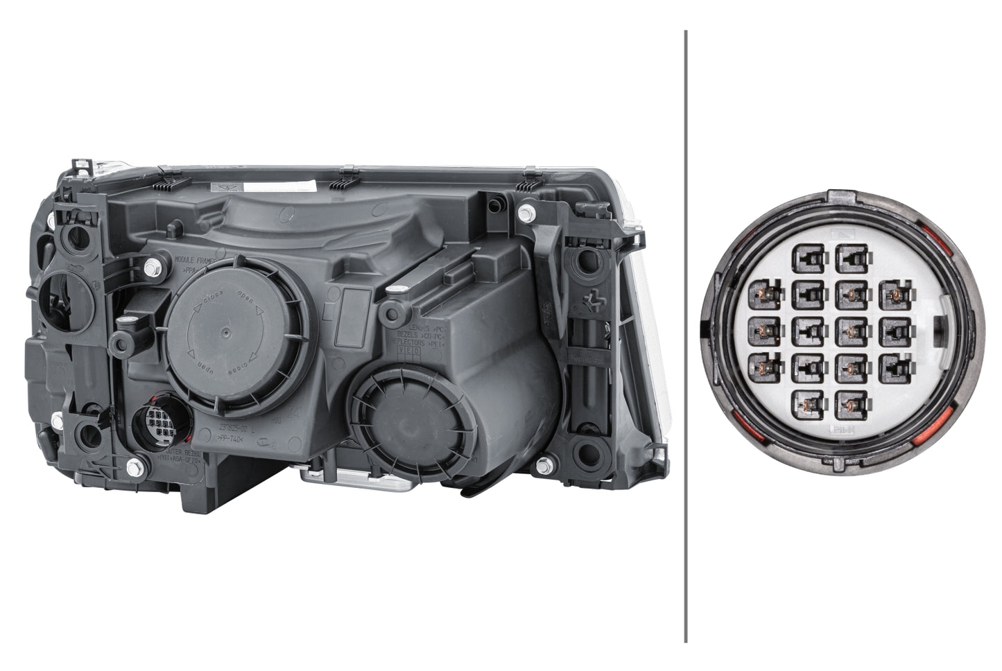 HELLA Bi-Xenon-Headlight - left - for e.g. Range Rover Sport (L320) 1EL238022-811