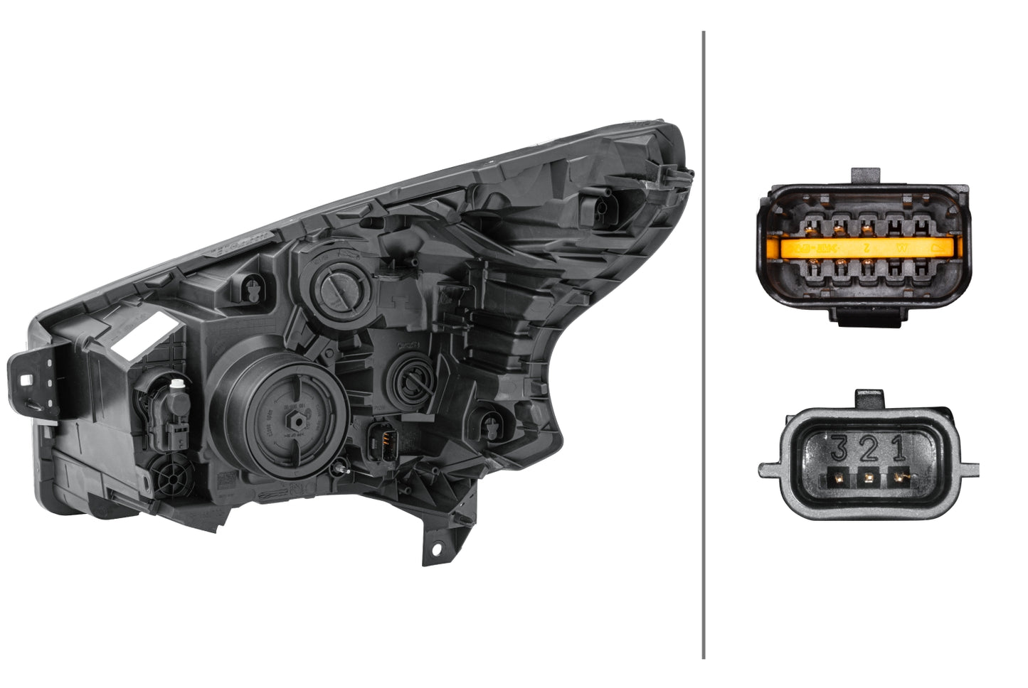 HELLA FF/Halogen-Headlight - right - for e.g. Vauxhall Vivaro B Box (X82) 1LE011565-141
