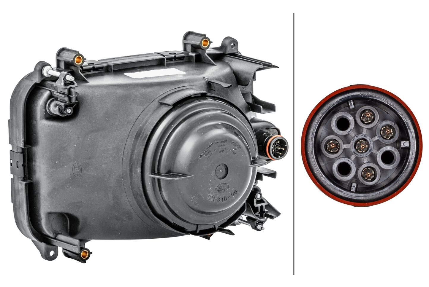 HELLA Halogen-Headlight - right 1LG007660-041