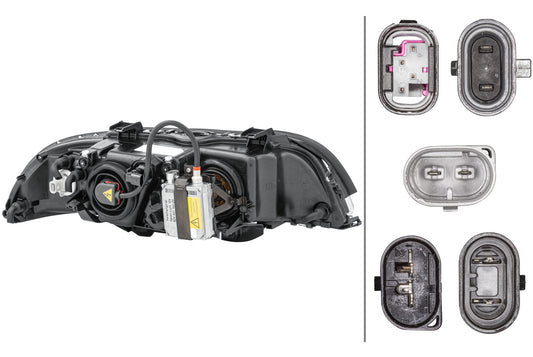 HELLA DE/Halogen/Xenon-Headlight - left - for e.g. BMW 5 (E39) 1LL008052-591