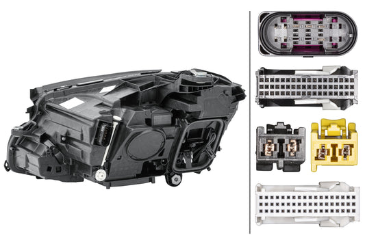 HELLA Bi-LED-Headlight - right - for e.g. Mercedes-Benz E-Class (W213) 1EX012076-621