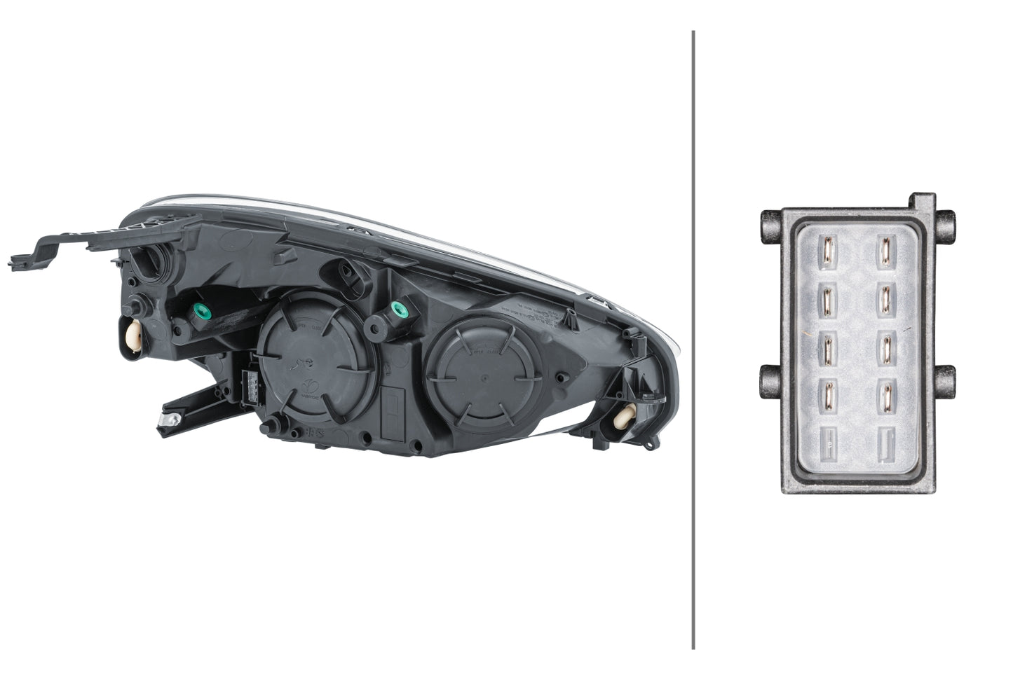 HELLA Bulb-Headlight - left - for e.g. Opel Adam (M13) 1LH354811-031