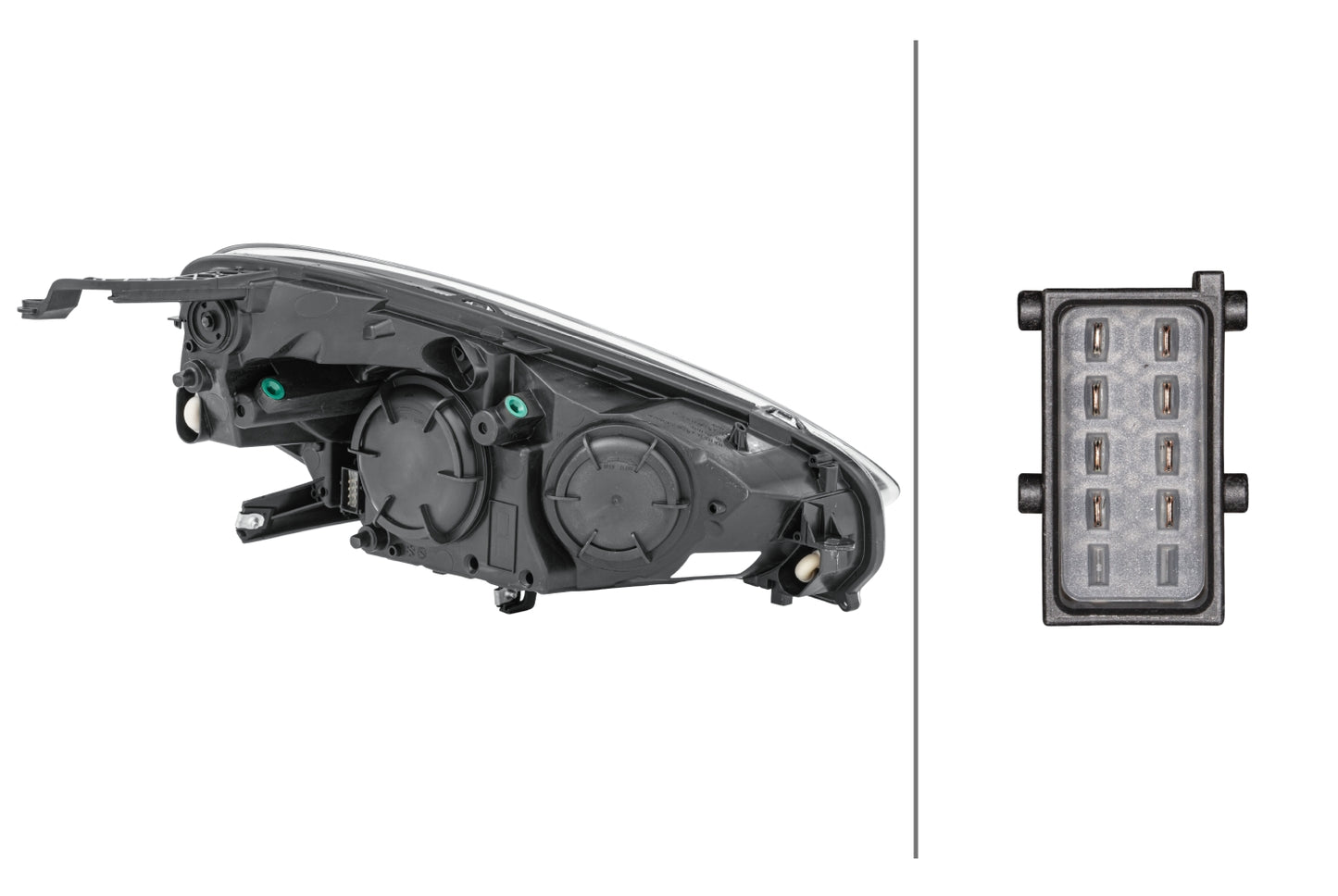 HELLA Bulb-Headlight - left - for e.g. Opel Adam (M13) 1LH354811-071