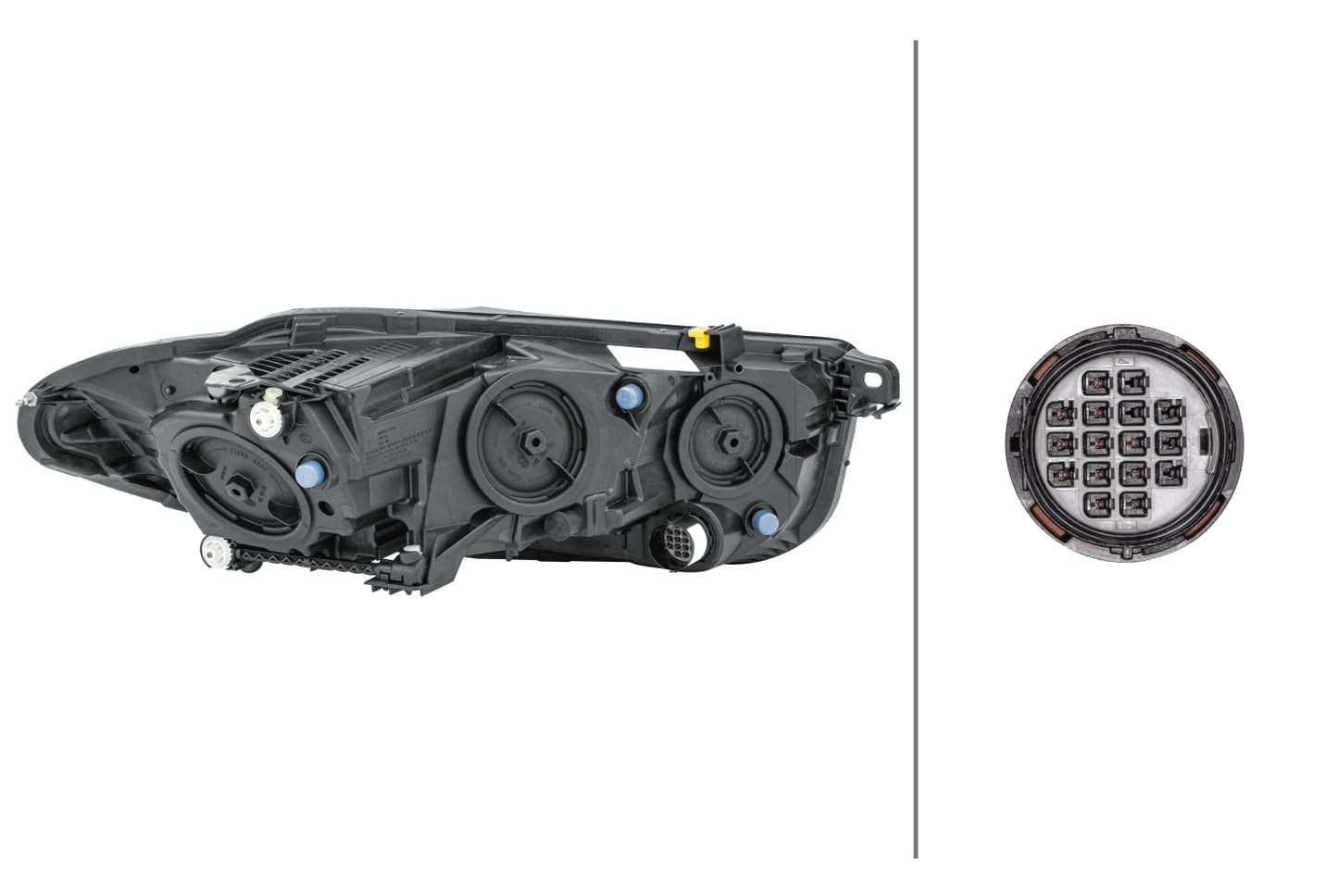 HELLA Halogen/LED/FF-Headlight - left - for e.g. Jaguar Xe (X760) 1LH011811-131