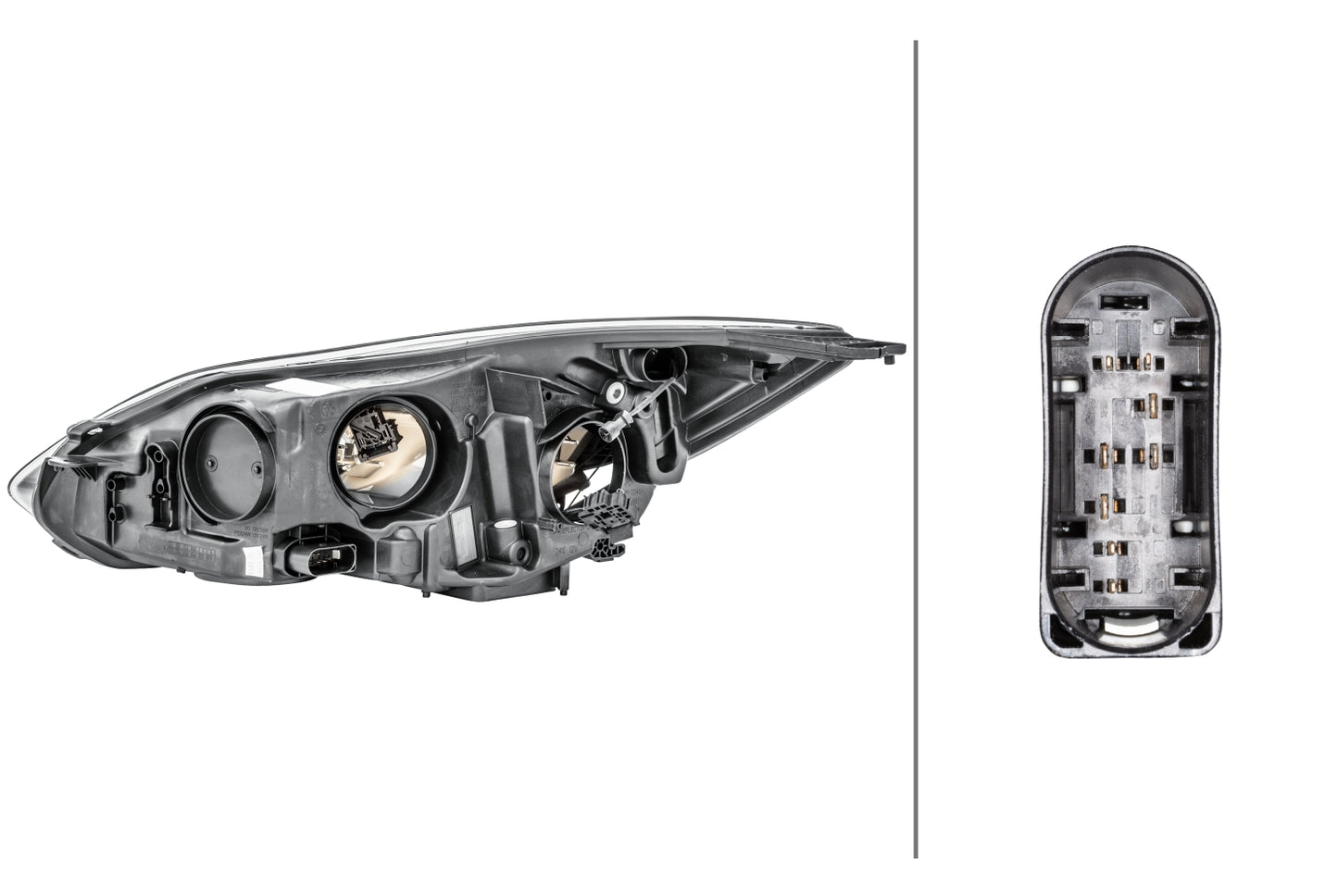 HELLA Halogen-Headlight - right - for e.g. Ford Focus III 1LA354994-081