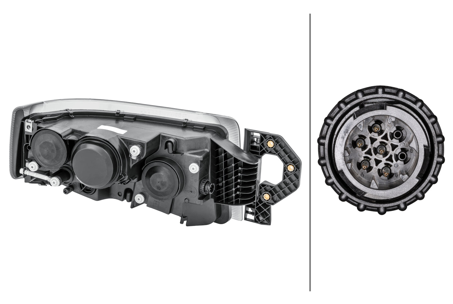 HELLA Halogen/DE-Headlight - left - for e.g. Renault Trucks Premium II Distr./Lander 1LL011899-311