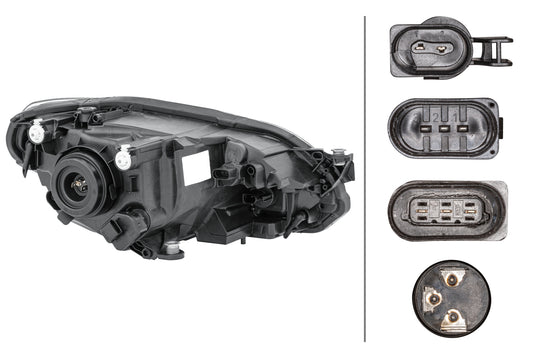 HELLA FF/Halogen-Headlight - left - for e.g. VW Up (121, 122, BL1, BL2) 1LL012644-031