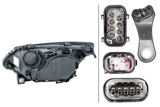HELLA Bi-Xenon-Headlight - right - for e.g. BMW 5 (E60) 1LL163082-001