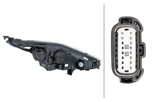 HELLA Halogen-Headlight - left - for e.g. Ford Fiesta VI (CB1, CCN) 1LL354803-071