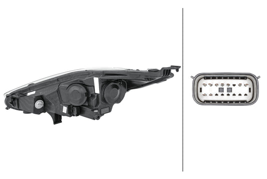 HELLA Halogen-Headlight - right - for e.g. Ford Fiesta VI (CB1, CCN) 1LL354803-081