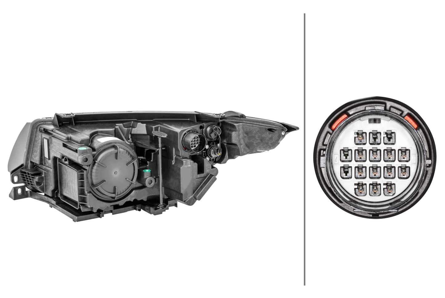 HELLA Halogen-Headlight - right - for e.g. Range Rover Evoque (L538) 1LL354806-121