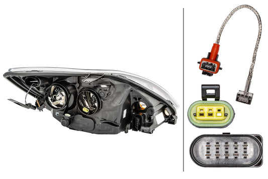 HELLA Bi-Xenon-Headlight - left - for e.g. Ford Focus II (DA_, HCP, DP) 1LL354807-071