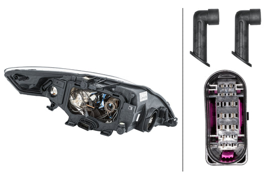 HELLA DE/Halogen-Headlight - left - for e.g. Ford Mondeo IV Turnier (BA7) 1ZL010541-071