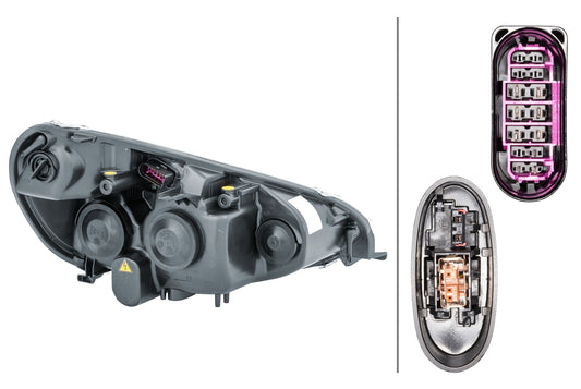 HELLA Halogen/Bi-Xenon-Headlight - left - for e.g. Ford S-Max (WA6) 1ZS009250-791