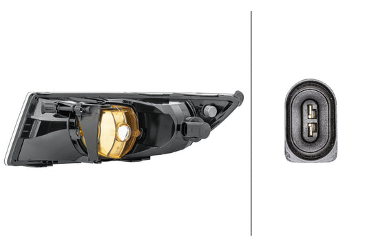 HELLA Bulb-Front Fog Light - right - for e.g. Skoda Fabia II (542) 1NE010299-121
