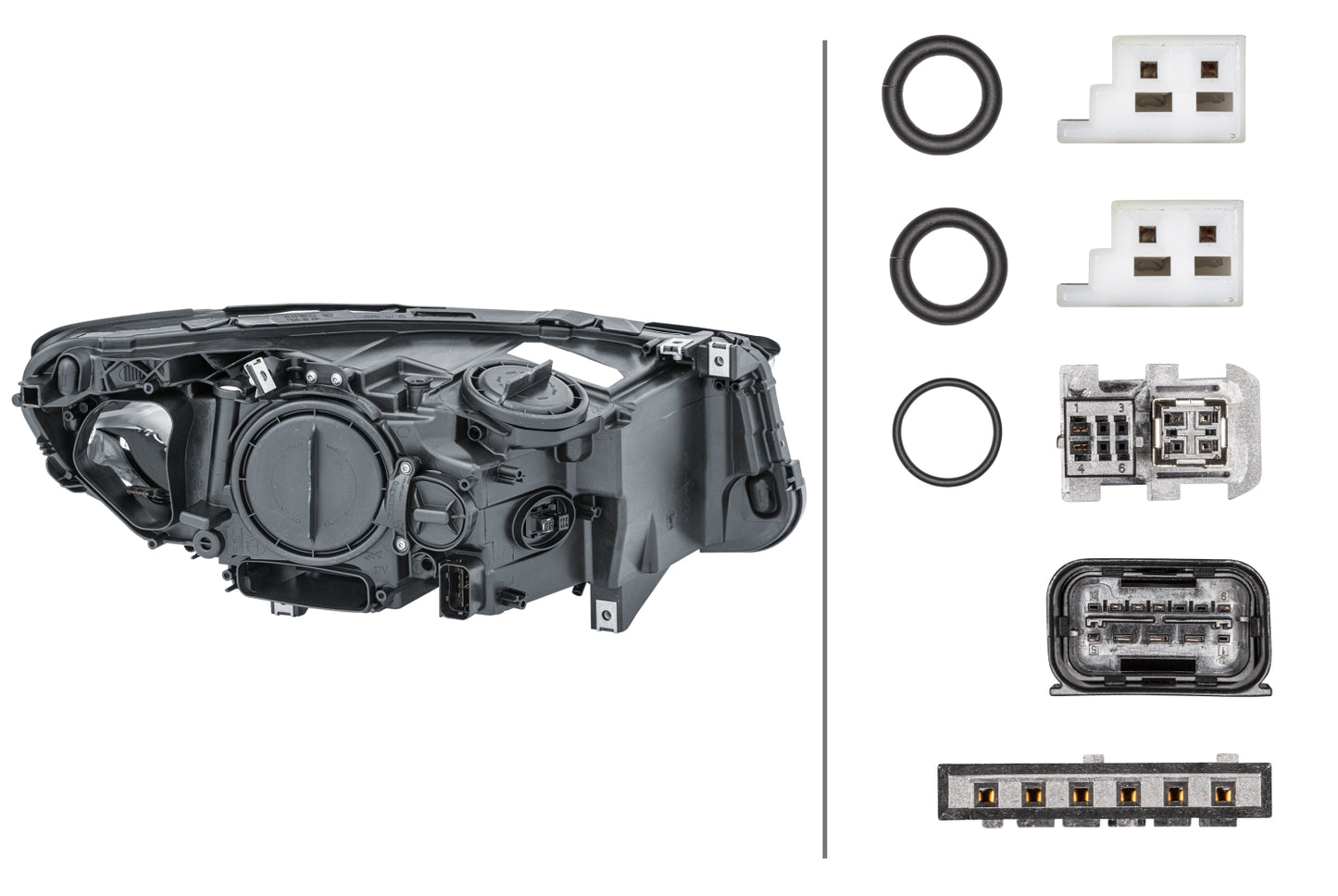 HELLA Bi-Xenon/Halogen-Headlight - left - for e.g. BMW 5 Gran Turismo (F07) 1ZS010130-611