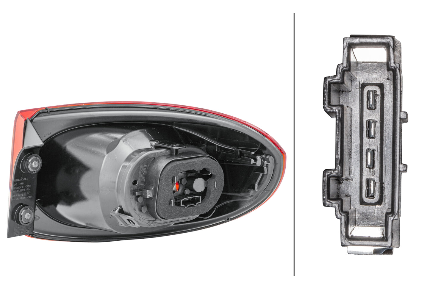 HELLA Rearlight - Bulb - Outer section - left - for e.g. VW Tiguan (5N_) 2SD009691-091