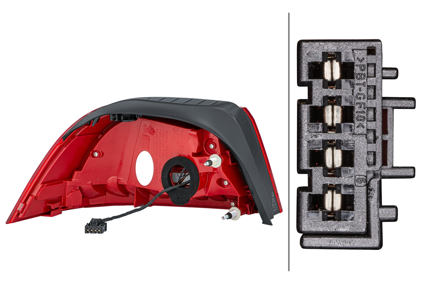 HELLA Rearlight - LED - Outer section - right - for e.g. VW Eos (1F7, 1F8) 2SD010697-101
