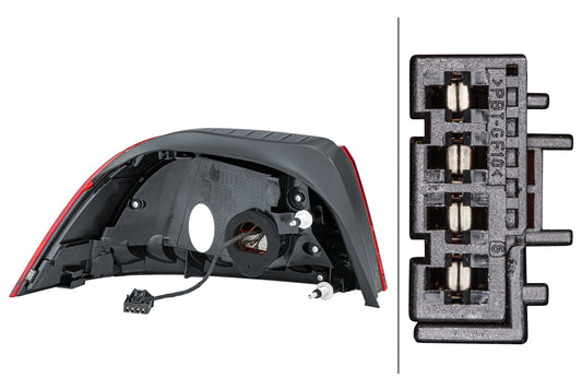 HELLA Rearlight - LED - Outer section - right - for e.g. VW Eos (1F7, 1F8) 2SD010697-121