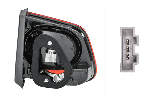 HELLA Rearlight - Bulb - Inner Section - right - for e.g. VW Tiguan (5N_) 2SA009692-101