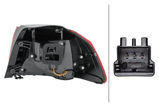 HELLA Rearlight - LED - Outer section - left - for e.g. VW Golf VI (5K1) 2SD010408-071