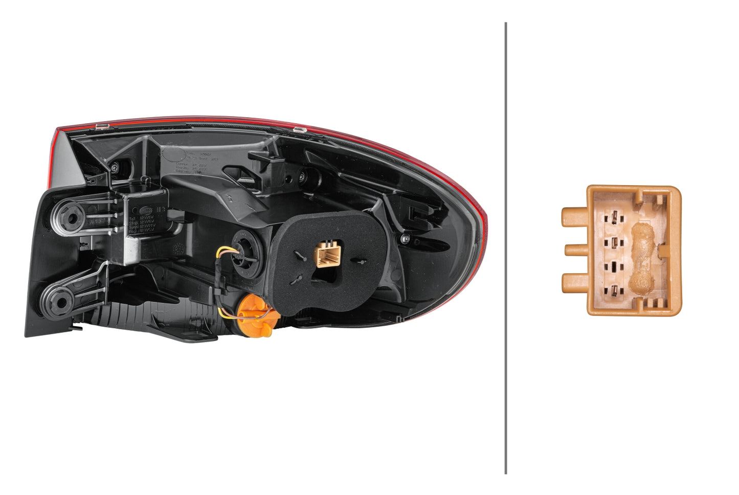 HELLA Rearlight - LED - Outer section/Upper section - left - for e.g. VW Tiguan (5N_) 2SD011715-051