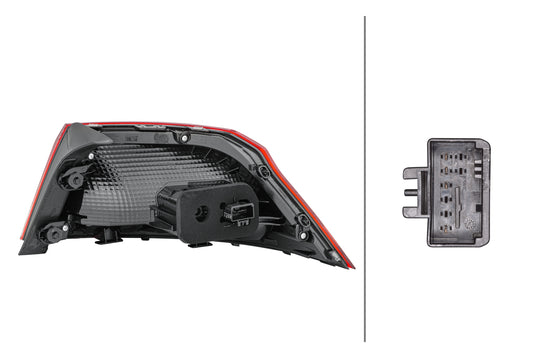 HELLA Rearlight - LED - Outer section - left - for e.g. VW Passat (3G2, Cb2) 2SD011881-051