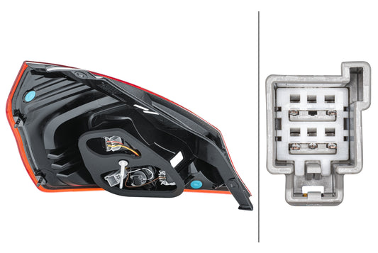 HELLA Rearlight - Bulb - right - for e.g. Ford Fiesta VI (CB1, CCN) 2VP354805-021