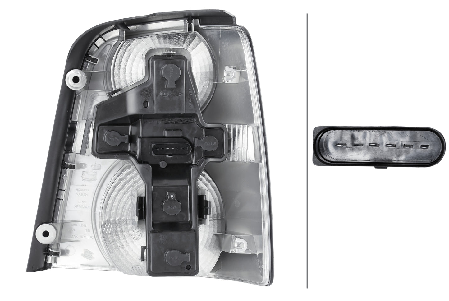 HELLA Rearlight - Bulb - left - for e.g. VW Touran (1T1, 1T2) 2SK009477-091