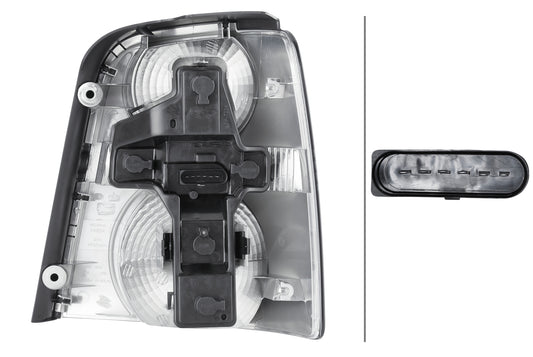 HELLA Rearlight - Bulb - left - for e.g. VW Touran (1T1, 1T2) 2SK009477-091