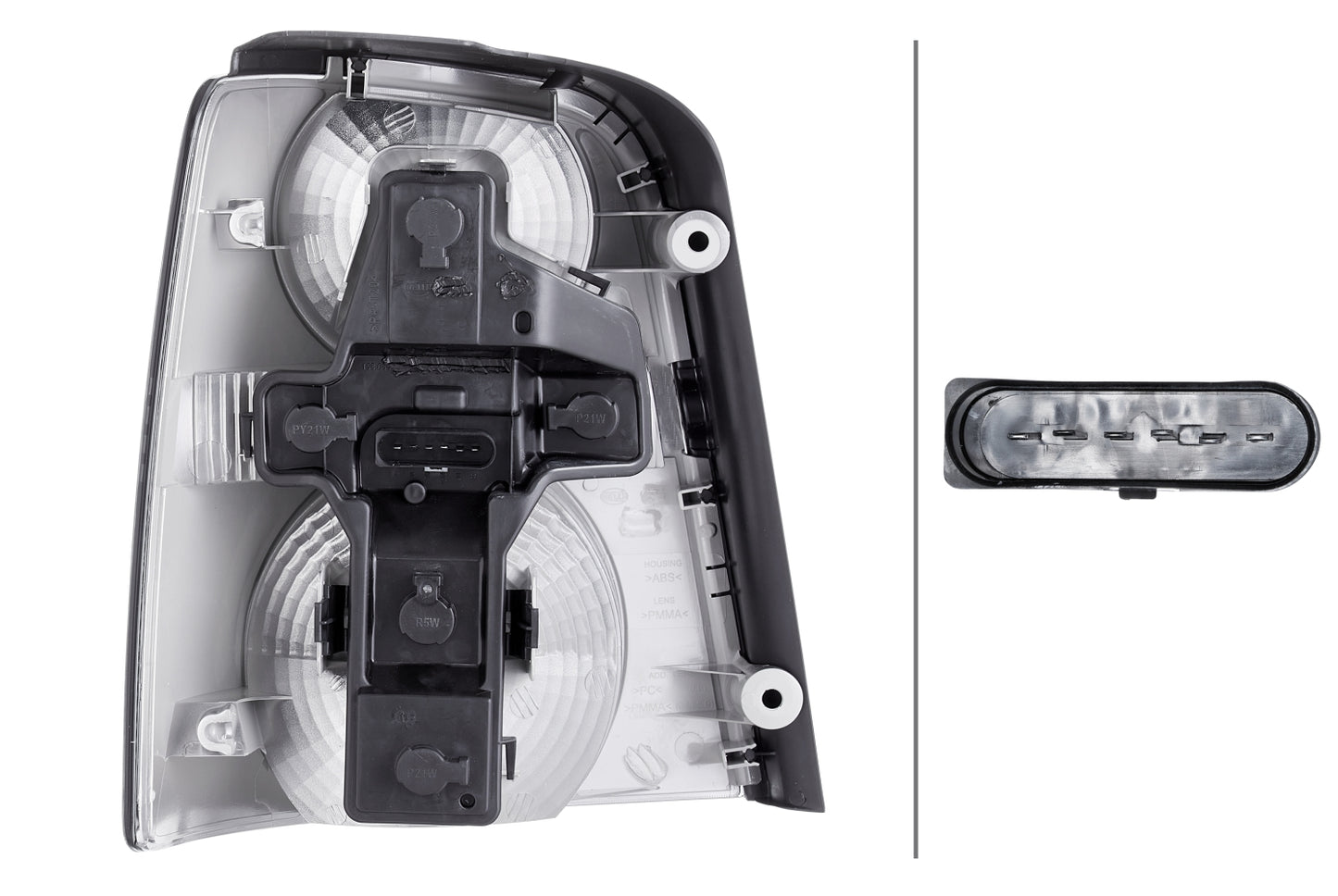 HELLA Rearlight - Bulb - right - for e.g. VW Touran (1T1, 1T2) 2SK009477-101
