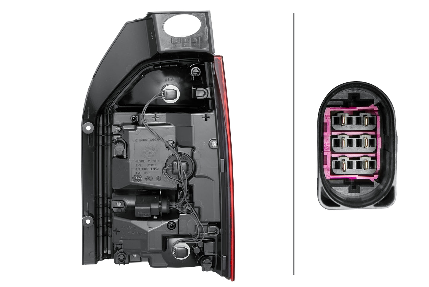 HELLA Rearlight - LED - left - for e.g. VW T6 Box (SGA, SGH, SHA, SHH) 2SK012337-051