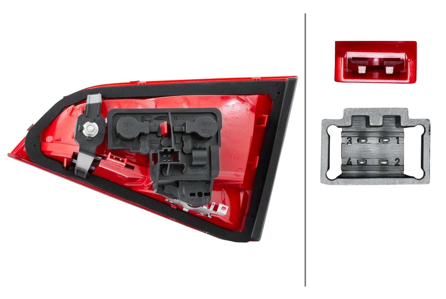 HELLA Rearlight - Bulb - Inner Section - left - for e.g. Audi A4 (8K2, B8) 2TZ009687-091