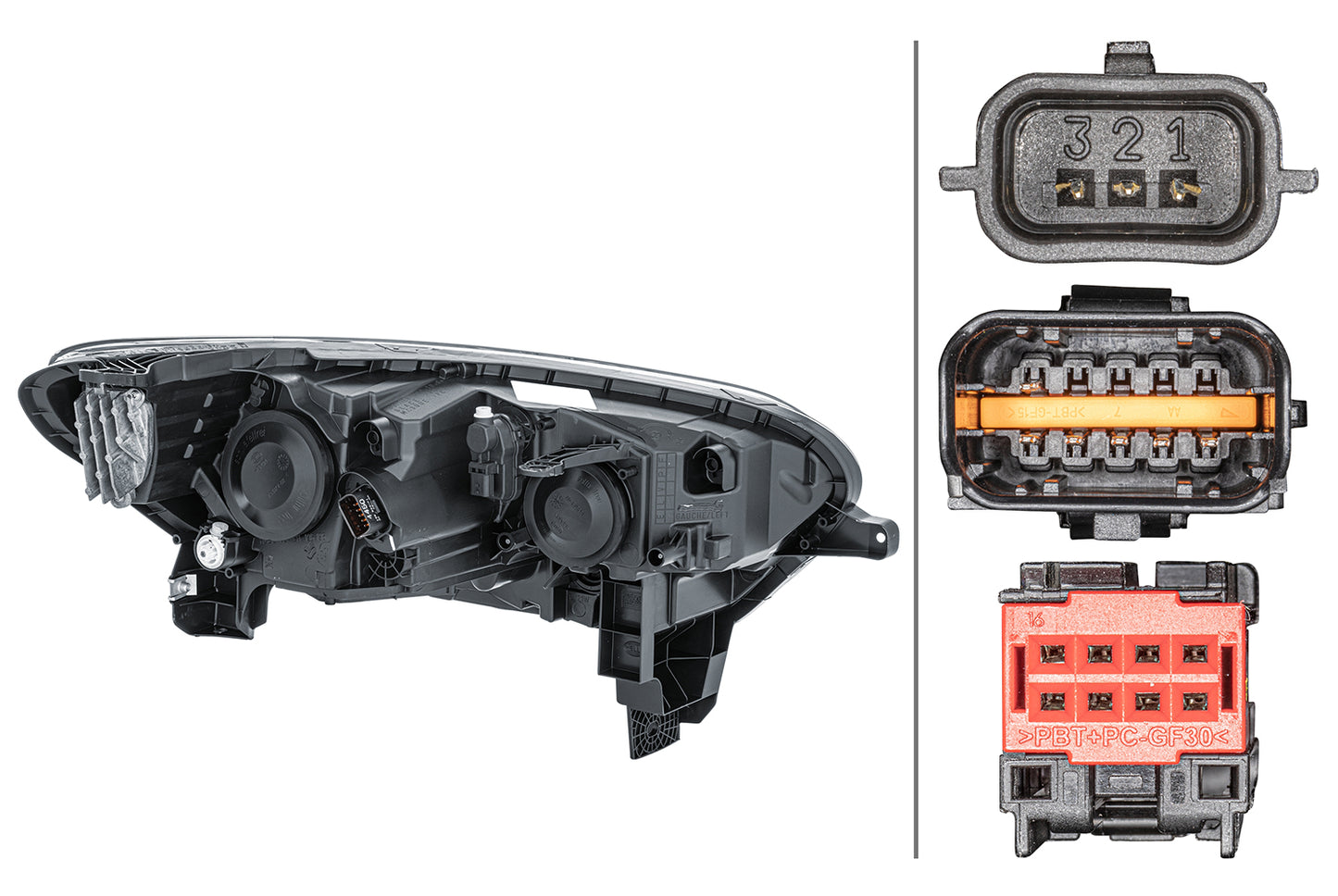 HELLA LED/Halogen-Headlight - left - for e.g. Renault Kadjar (HA_, HL_) 1LL011770-871