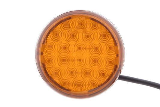 HELLA LED-Warning Light - Multi F 83mm - 12/24V - yellow (amber) 2XD959011-021