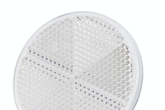 HELLA Reflector - Lens Colour: White - round - Glued/mounting 8RA002014-291