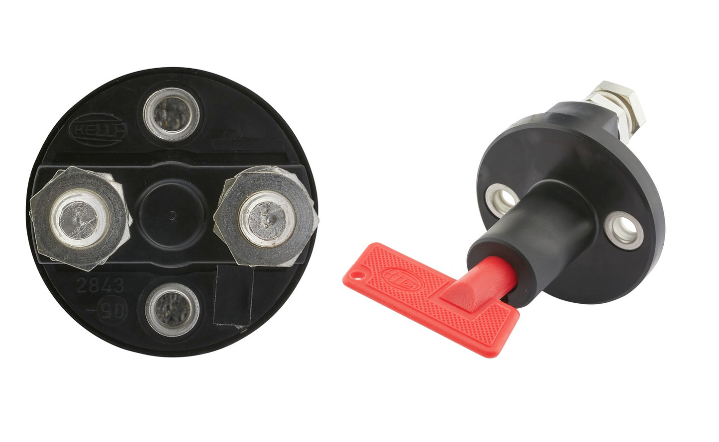 HELLA Main Switch, battery - Rotary Operation - Number of connectors: 2 6EK002843-051