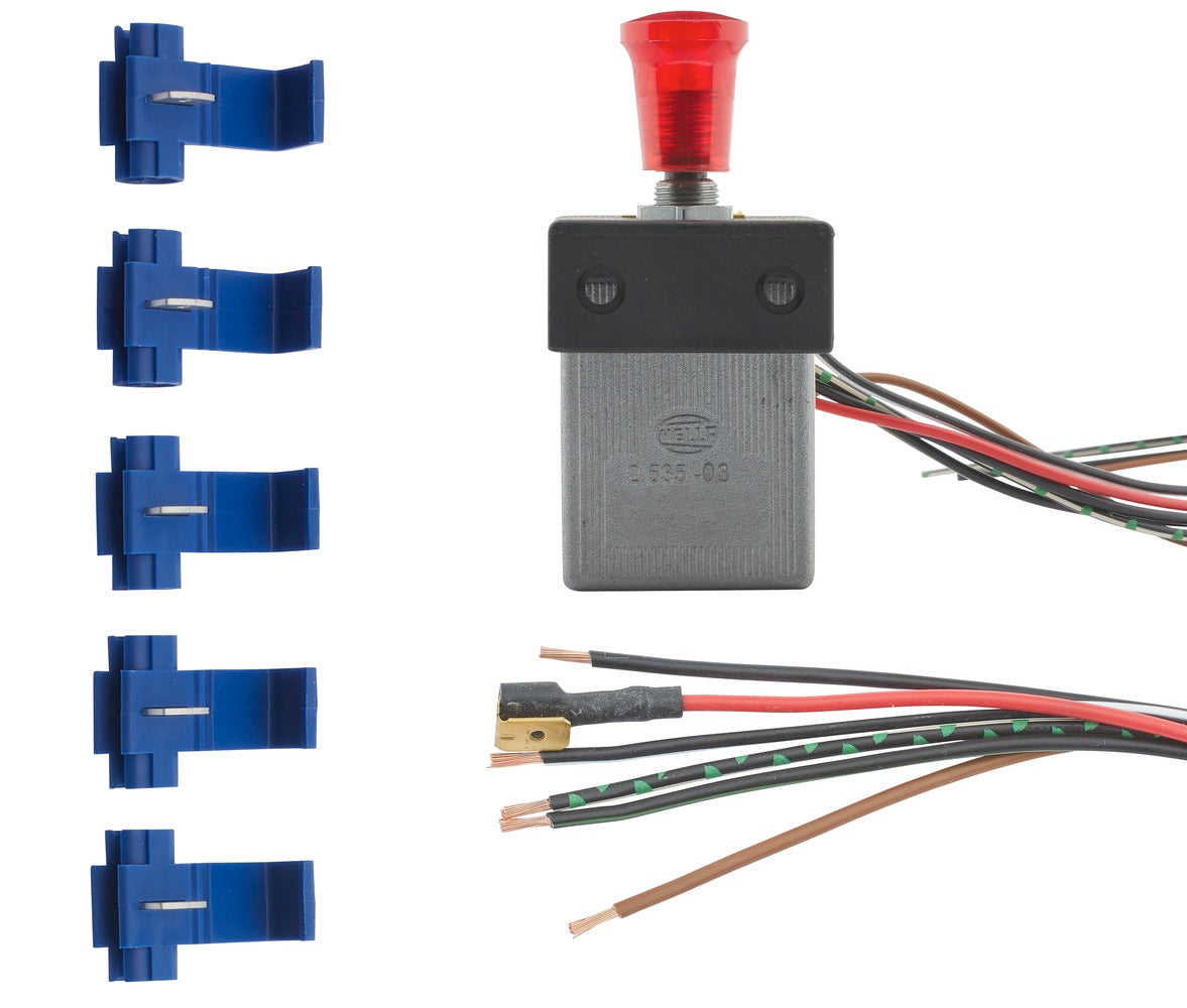 HELLA Hazard Warning Light Switch - Pull Actuation - 12V 6HD002535-031