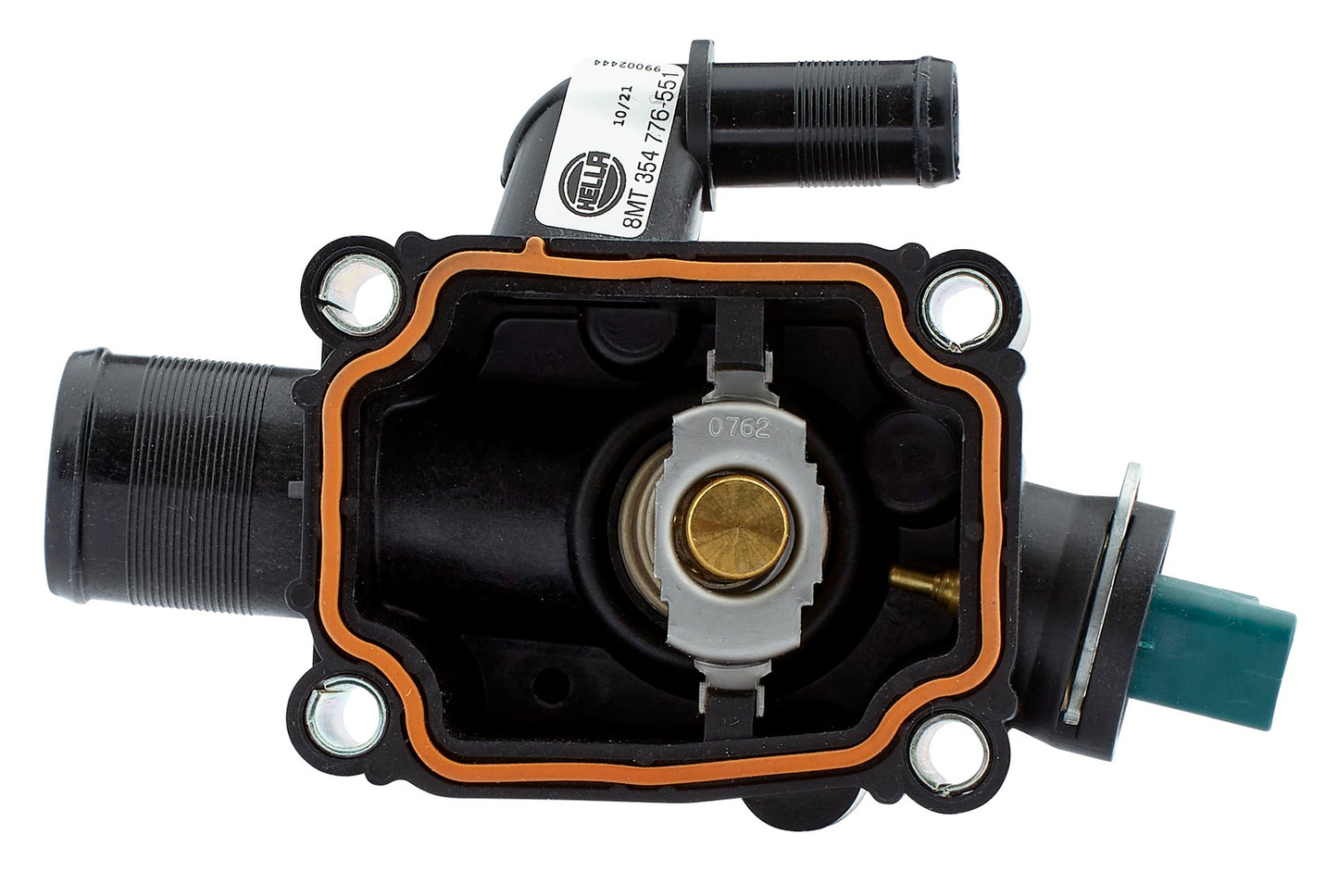 Hella Coolant Thermostat - with temperature sensor/with gasket/seal 8MT354776-551