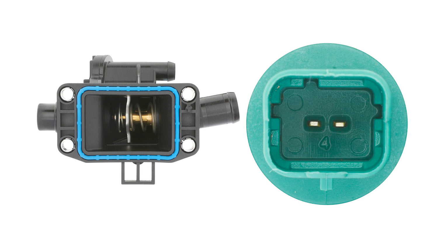 Hella Coolant Thermostat - with temperature sensor/with gasket/seal 8MT354776-881