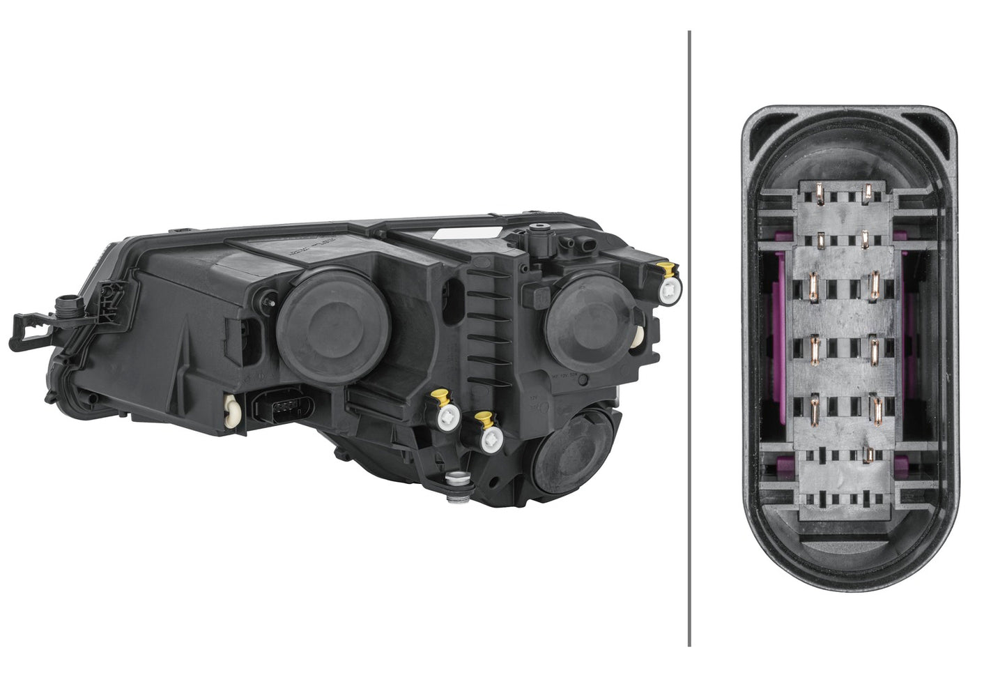 HELLA Hybrid-Headlight - right - for e.g. SKODA KAROQ (NU7, ND7) 1EG354855-061