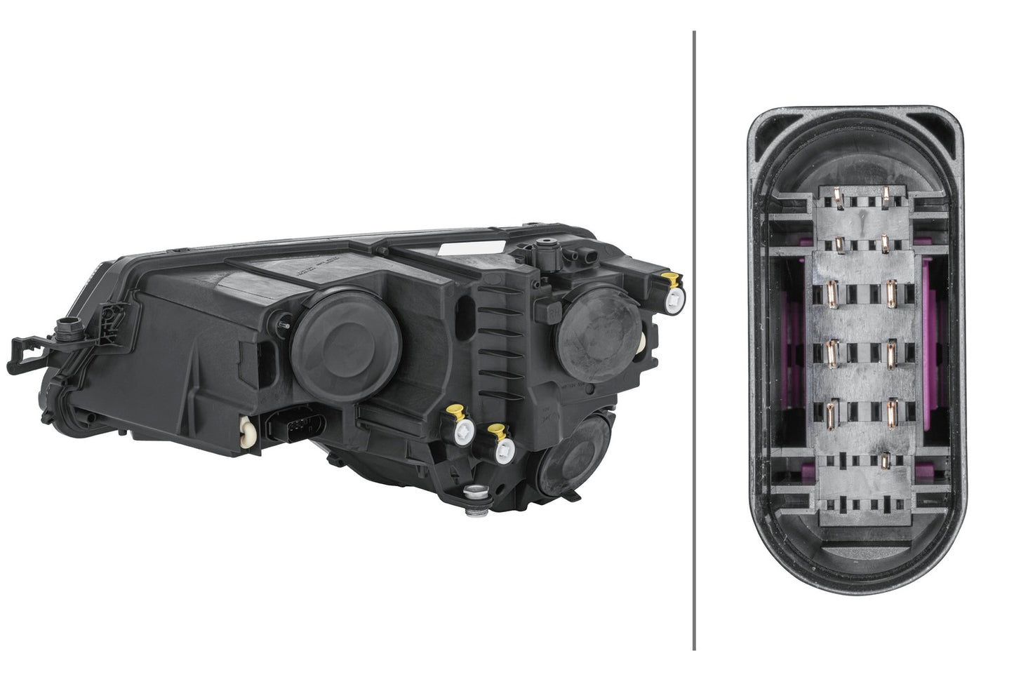 HELLA Hybrid-Headlight - right - for e.g. SKODA KAROQ (NU7, ND7) 1LG354855-081